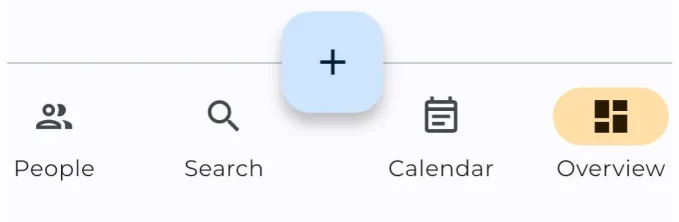 Satisplan bottom navigation bar