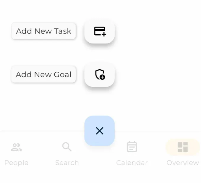Controls for creating a Task