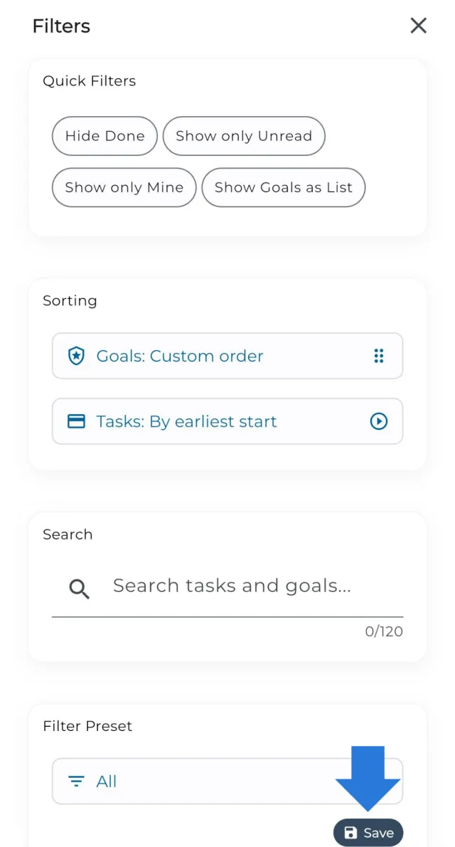 Creating a custom Satisplan filter